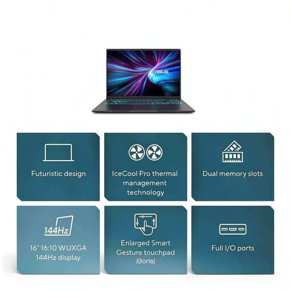 ASUS V16 Gaming Laptop Intel Core 7 RTX 5060 16GB Memory-2