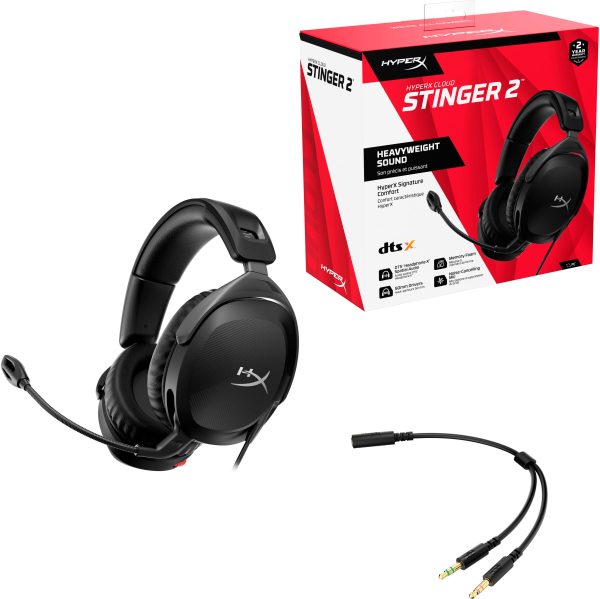 HyperX Cloud Stinger 2 Wired Gaming Headset PC Black-15