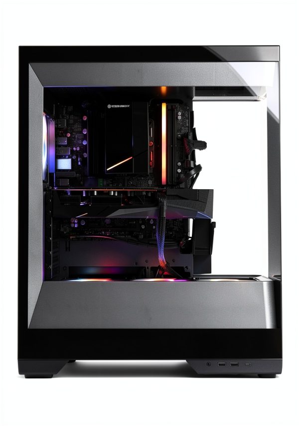 CyberPowerPC Gaming Desktop AMD Ryzen 7 8700F RX 7700-5