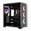 Rosewill ATX Mid Tower Case Curved Glass ARGB Fans USB-1