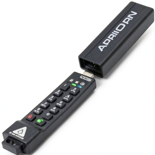 Apricorn Aegis Secure Key 3NXC 128GB USB C Encrypted Flash-1