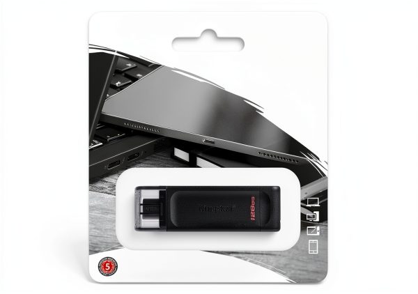 Kingston DataTraveler 70 128GB USB C 32 G1 Flash Drive-1