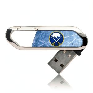 Buffalo Sabres USB Flash Drive 16GB Ice Flood Clip Keychain-0
