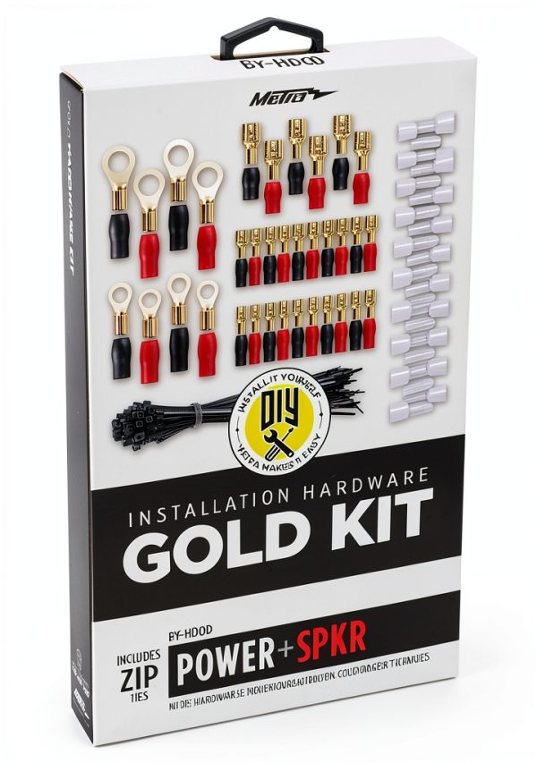 Metra Gold Hardware Kit Car Audio Installation Amplifier-5