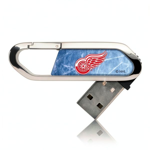 Detroit Red Wings USB Flash Drive 16GB Ice Flood Clip-0