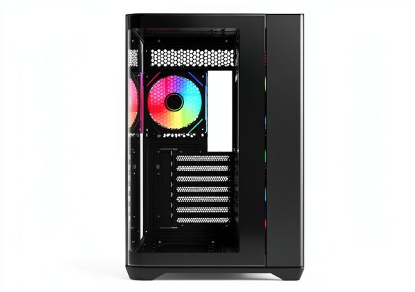 Rosewill ATX Mid Tower Case Curved Glass ARGB Fans USB-3