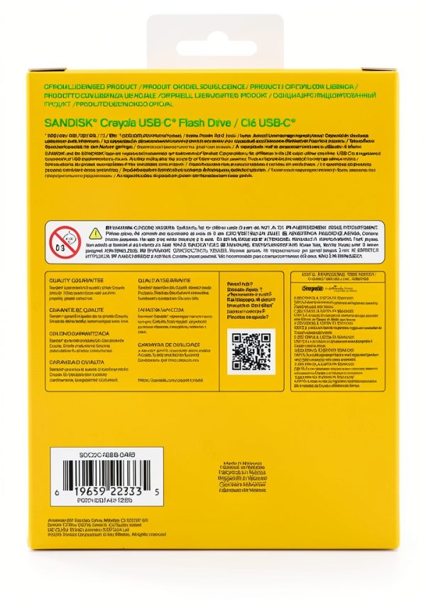 SanDisk Crayola USB-C Flash Drive 128GB Colorful Storage-2