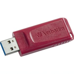 Verbatim USB Flash Drive 16GB Red Retractable Design-0