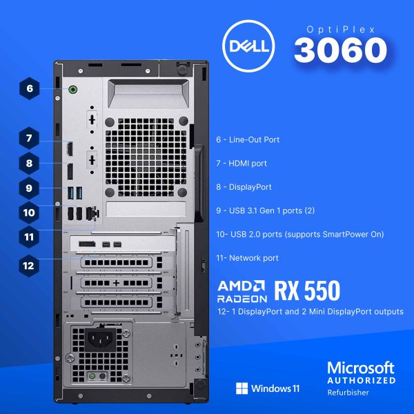 Dell Optiplex 3060 Tower Computer Intel i5 32GB RAM-3