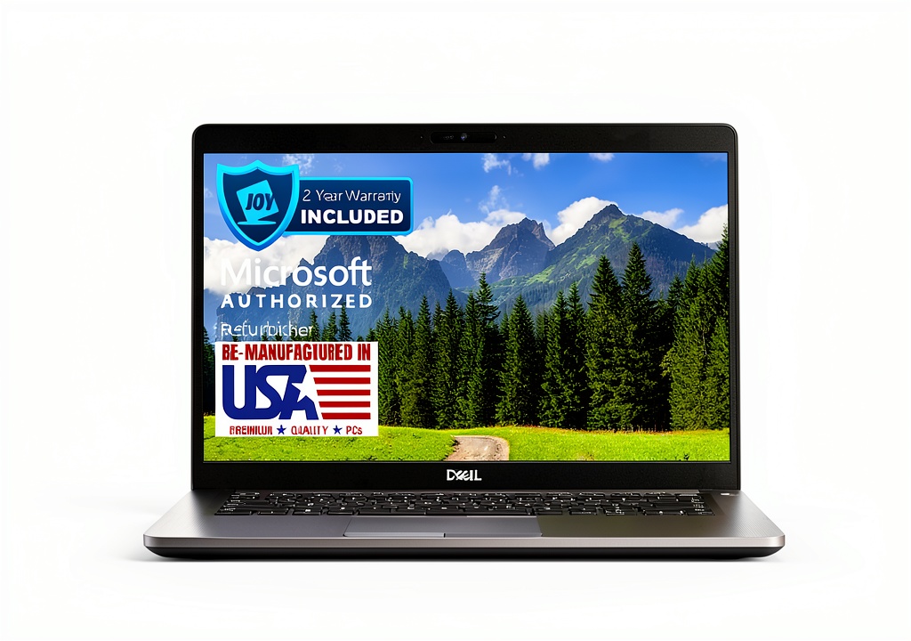 Dell Latitude 5410 laptop displaying desktop on a workspace