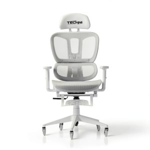 GOODSILO Ergonomic Mesh Gaming Chair Adjustable Footrest-0