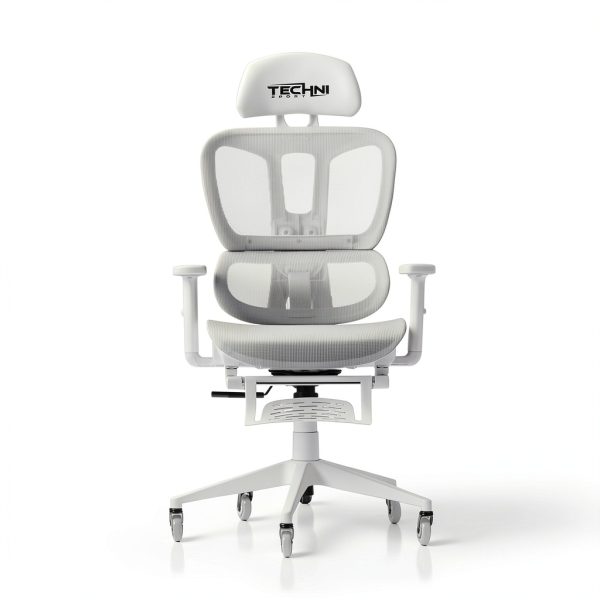 GOODSILO Ergonomic Mesh Gaming Chair Adjustable Footrest-0