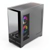 Rosewill ATX Mid Tower Case Black ARGB Fans Tempered Glass-7