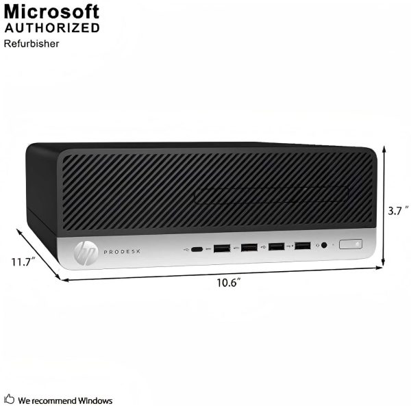 HP ProDesk 600 G3 SFF Desktop Intel i5 16GB RAM SSD-2