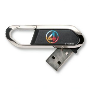 Keyscaper Marvel USB Flash Drive 64GB Carabiner Clip Design-0