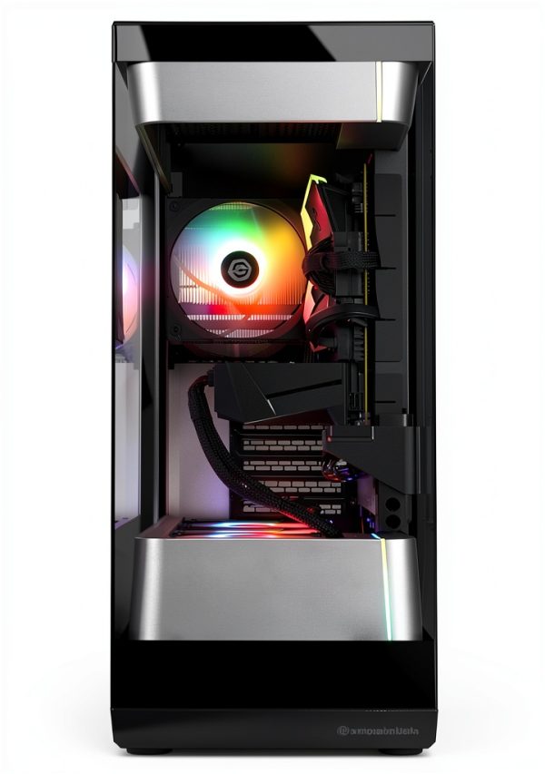 CyberPowerPC Gaming Desktop AMD Ryzen 7 8700F RX 7700-1