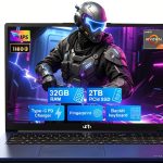 NIMO Gaming Laptop AMD Ryzen 7 32GB RAM 2TB SSD Black Blue-0
