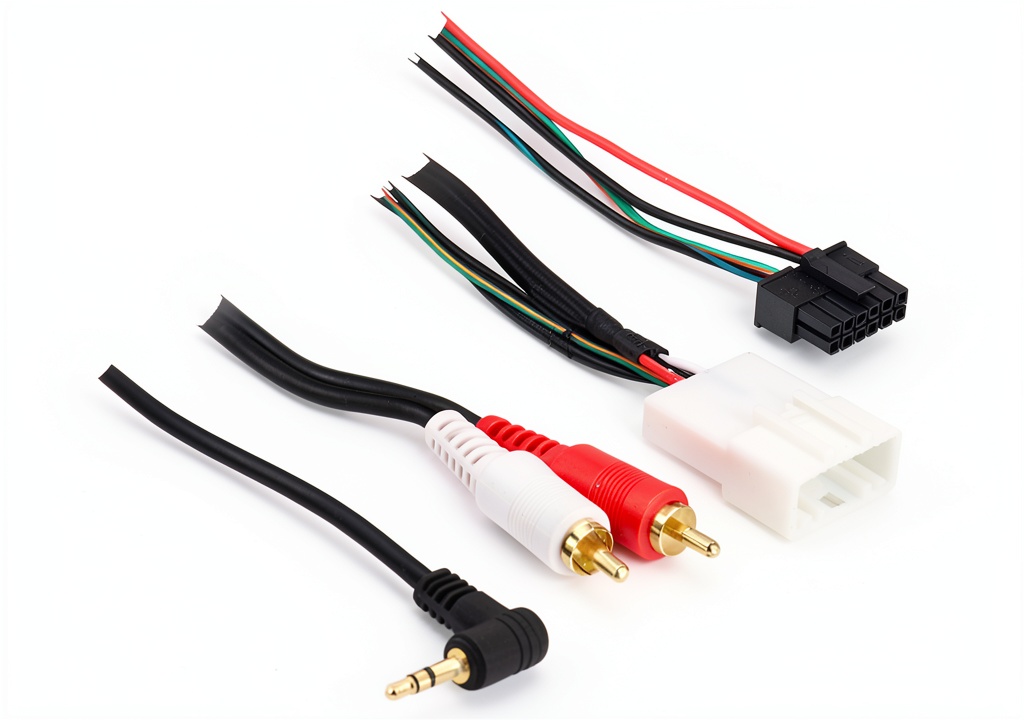 Metra Turbo Wire 70-8114 SWC harness connected to a vehicle radio system
