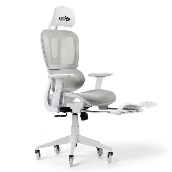 GOODSILO Ergonomic Mesh Gaming Chair Adjustable Footrest-5