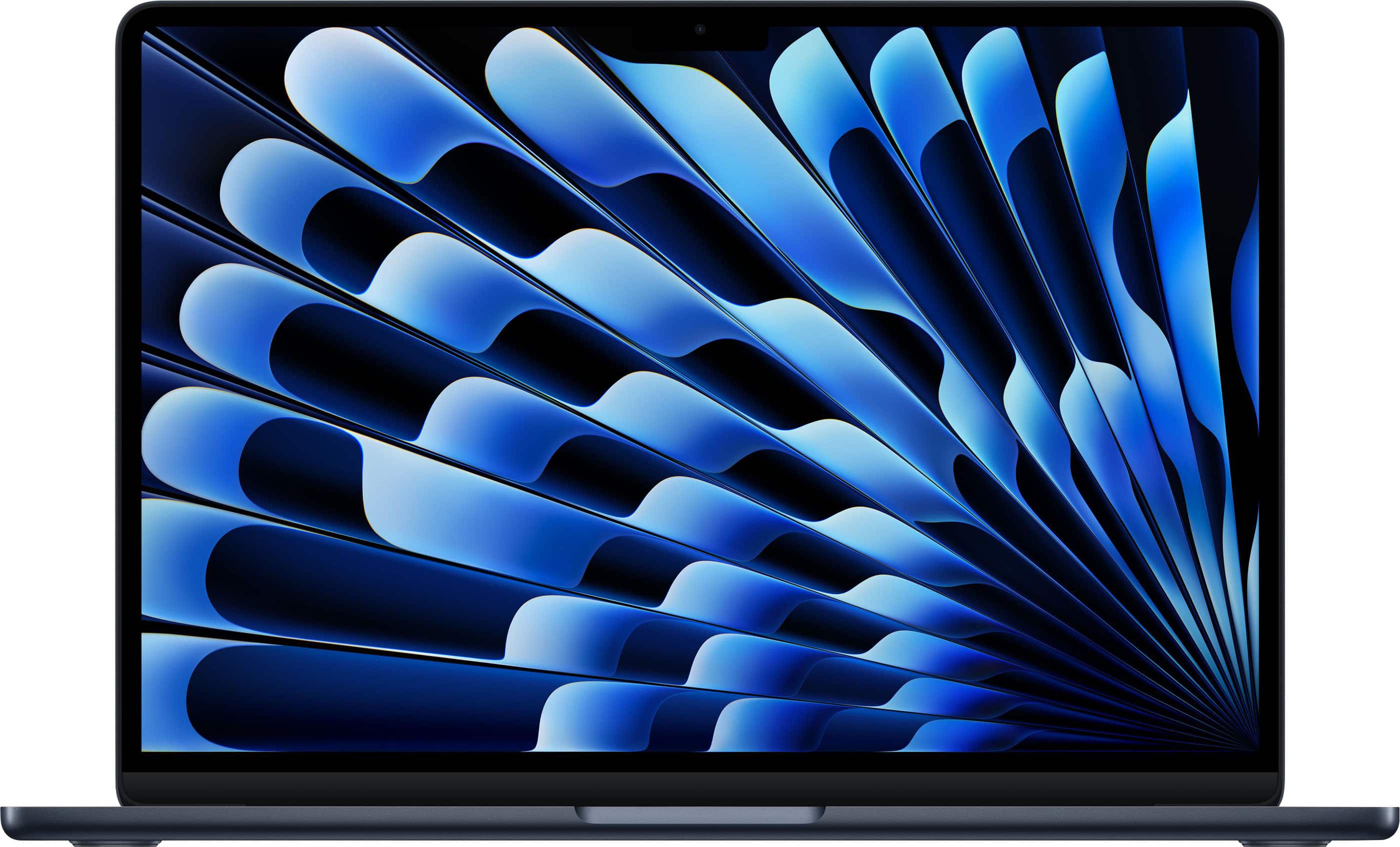 MacBook Air M5 chip in Midnight color on a desk