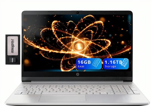 HP 15.6 FHD Laptop Intel i3 16GB RAM 1TB SSD Silver-0
