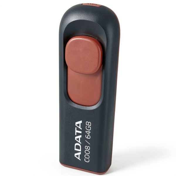 Pavo 64GB Retractable USB Drive Red Portable Storage-3