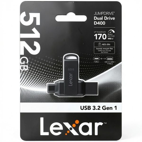 Lexar JumpDrive D400 Dual Drive USB Flash Drive Fast Secure-2