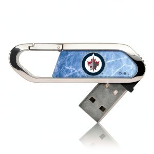 Winnipeg Jets USB Flash Drive Keyscaper Ice Flood Clip-0
