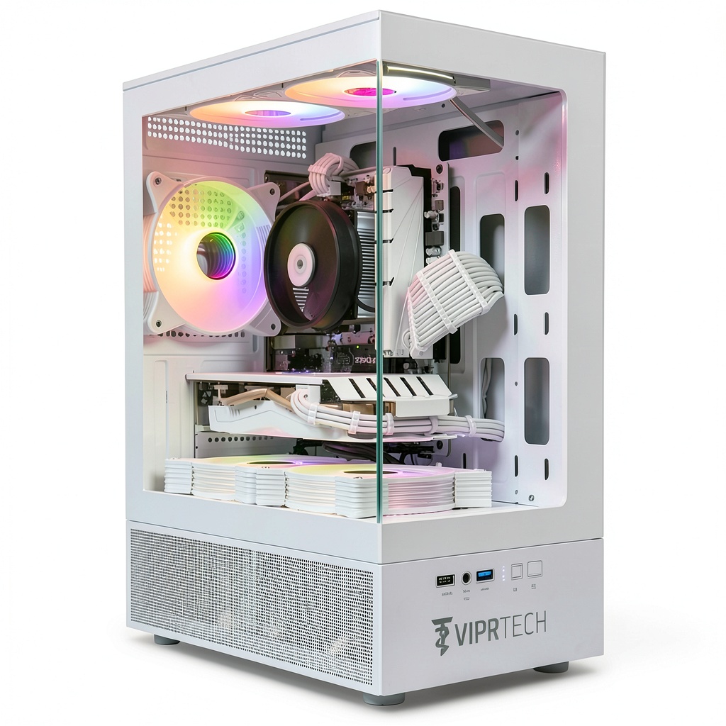 ViprTech Stryker Gaming PC setup in a modern gaming environment
