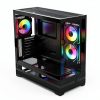 Rosewill ATX Mid Tower Case Black ARGB Fans Tempered Glass-4
