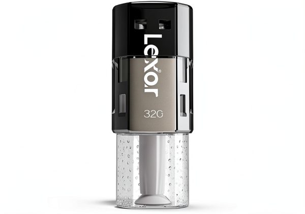 Lexar JumpDrive S60 32GB USB Flash Drive Gray White-2