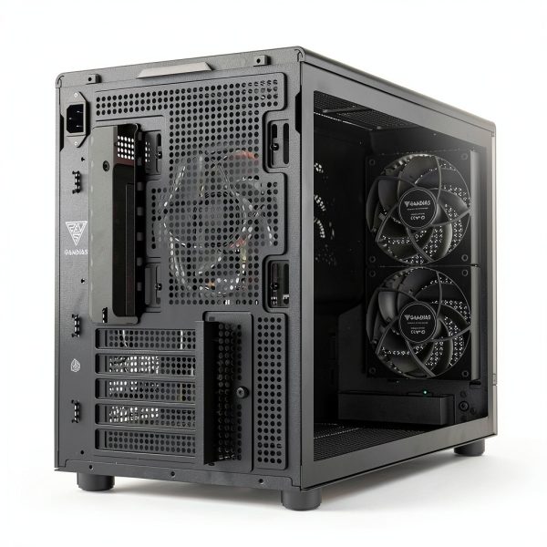 GAMDIAS ATHENA M4M mATX PC Case Mesh Front 3 Fans-7