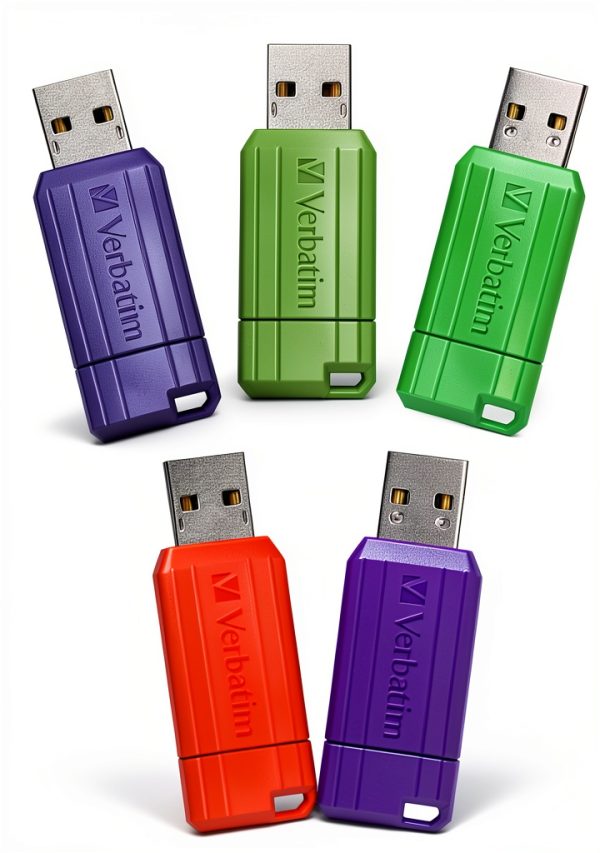 Verbatim 16GB Flash Drives 5 Pack Retractable USB 2.0-0