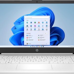 HP 14 Laptop Intel Celeron N4120 4GB Memory 64GB eMMC White-0