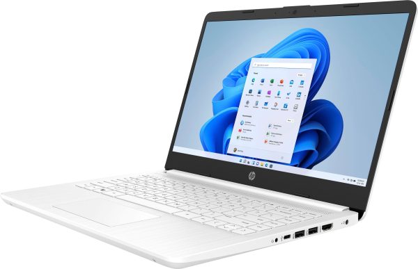 HP 14 Laptop Intel Celeron N4120 4GB Memory 64GB eMMC White-3