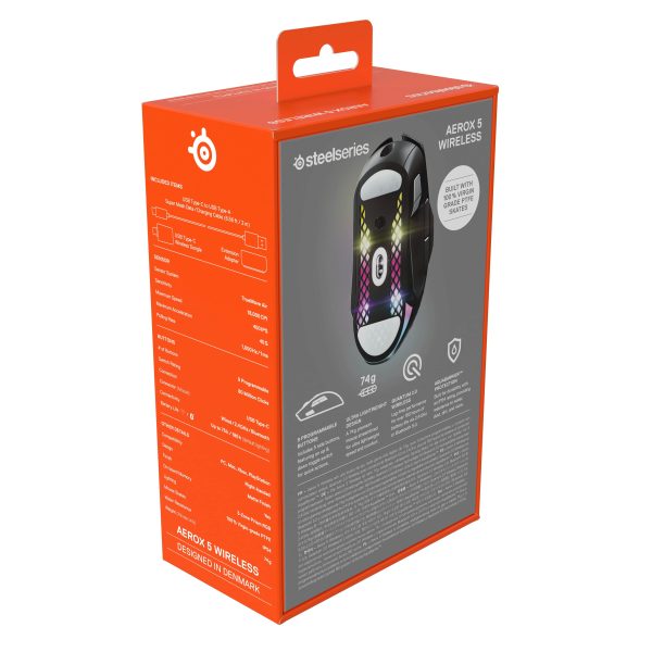 SteelSeries Aerox 5 Wireless Gaming Mouse Ultra Lightweight-11