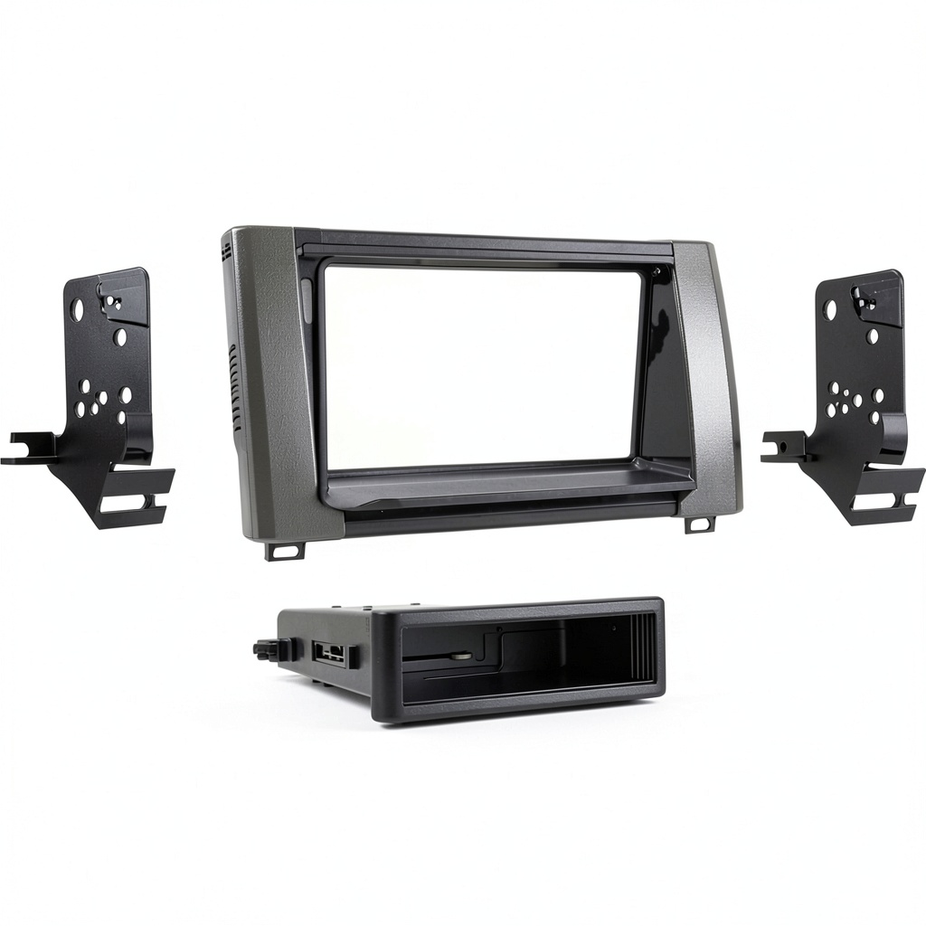 Metra dash kit installed in a Toyota Tundra dashboard
