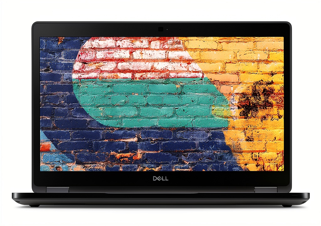 Dell Latitude 5490 laptop on a desk with documents