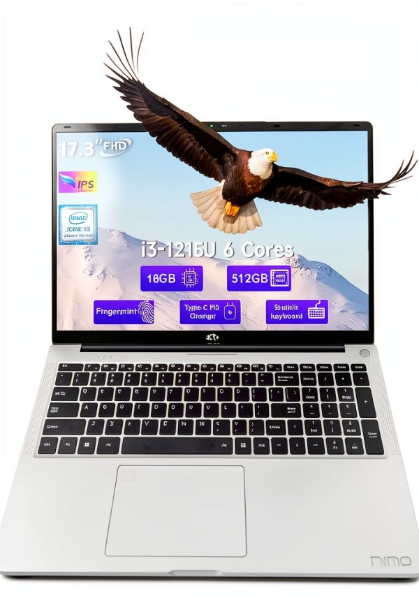 NIMO 17.3 Laptop Intel i3 16GB RAM 512GB SSD Silver-0