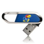 Kansas Jayhawks 16GB USB Flash Drive Keyscaper Clip-0