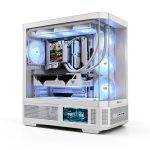 Thermaltake View 370 TG ARGB Mid Tower Snow PC Case-0