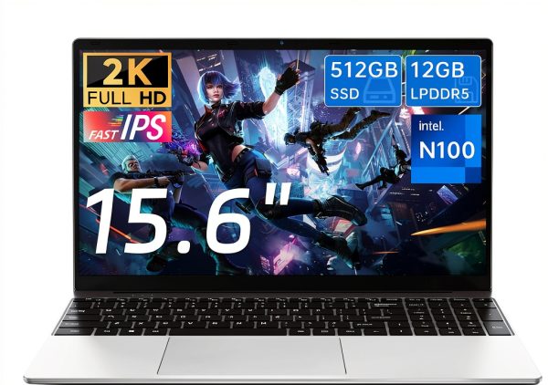 Gezoon 15.6 Inch Laptop 12GB RAM 512GB SSD 2K FHD-0