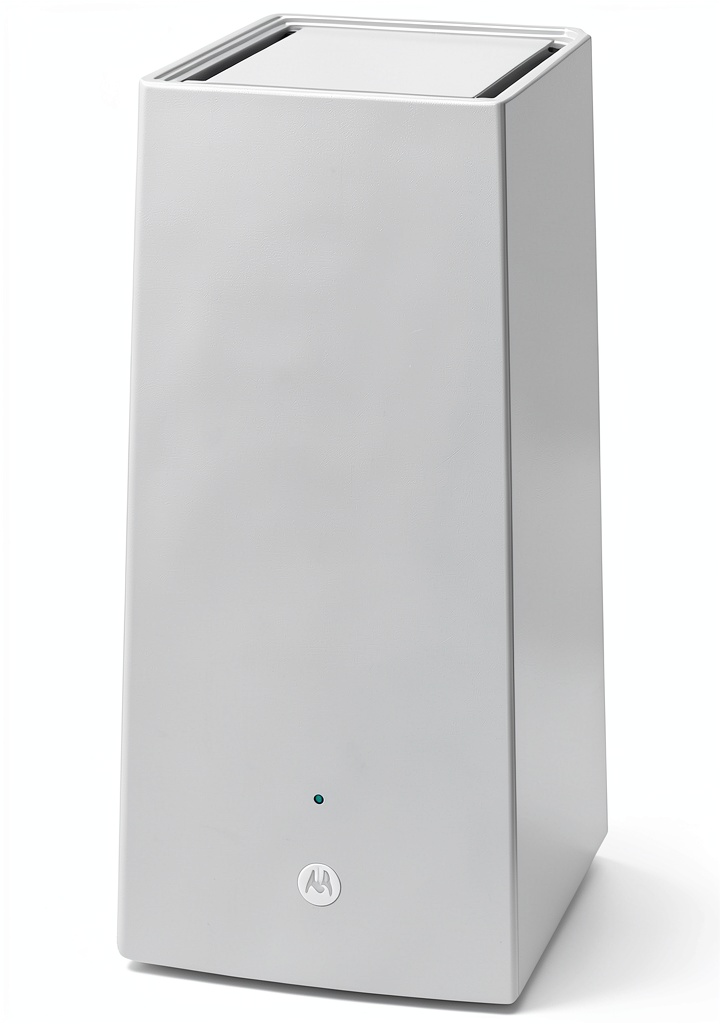 Motorola MQ20 WiFi 6E Router in a home office setup