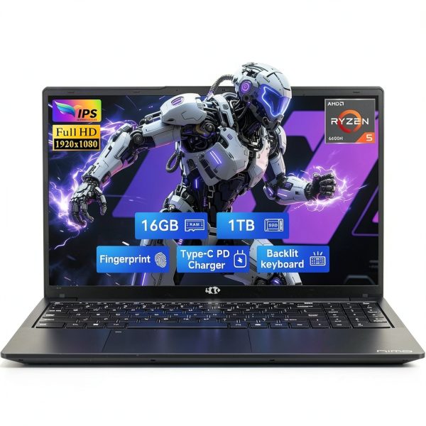 NIMO 15.6 Gaming Laptop AMD Ryzen 5 16GB RAM 1TB SSD-0
