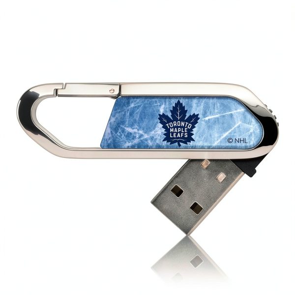 Toronto Maple Leafs Ice Flood Clip USB Flash Drive-0
