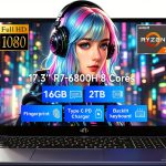NIMO 17.3 Gaming Laptop AMD Ryzen 7 6800H 16GB DDR5 2TB SSD-0