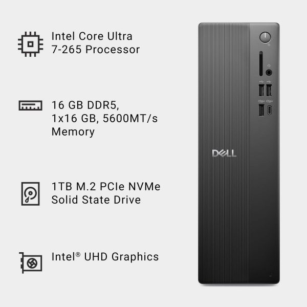 Dell Slim Desktop Intel Core Ultra 7 16GB 1TB Black-8