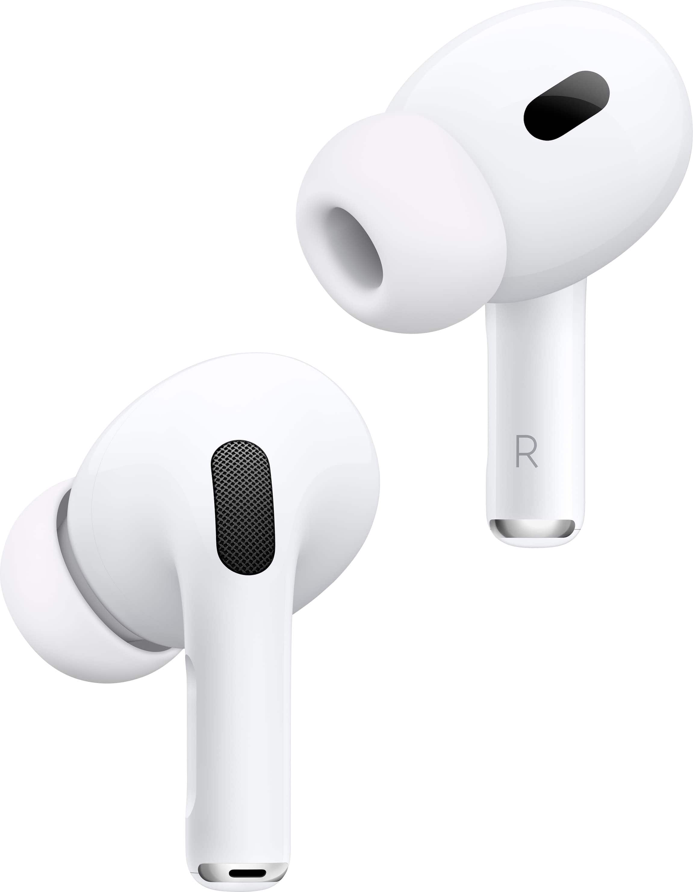 Apple AirPods Pro 2 being used on a commuter train