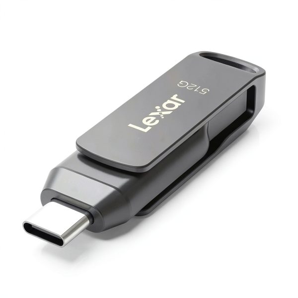 Lexar JumpDrive D400 Dual Drive USB Flash Drive Fast Secure-0