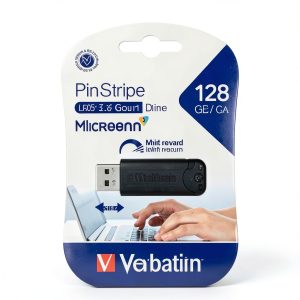 Verbatim 128GB USB Flash Drive Retractable Antimicrobial-0